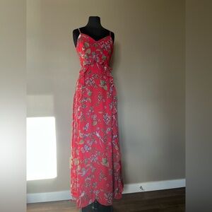 Nanette Lepore Vibrant Red Maxi Dress